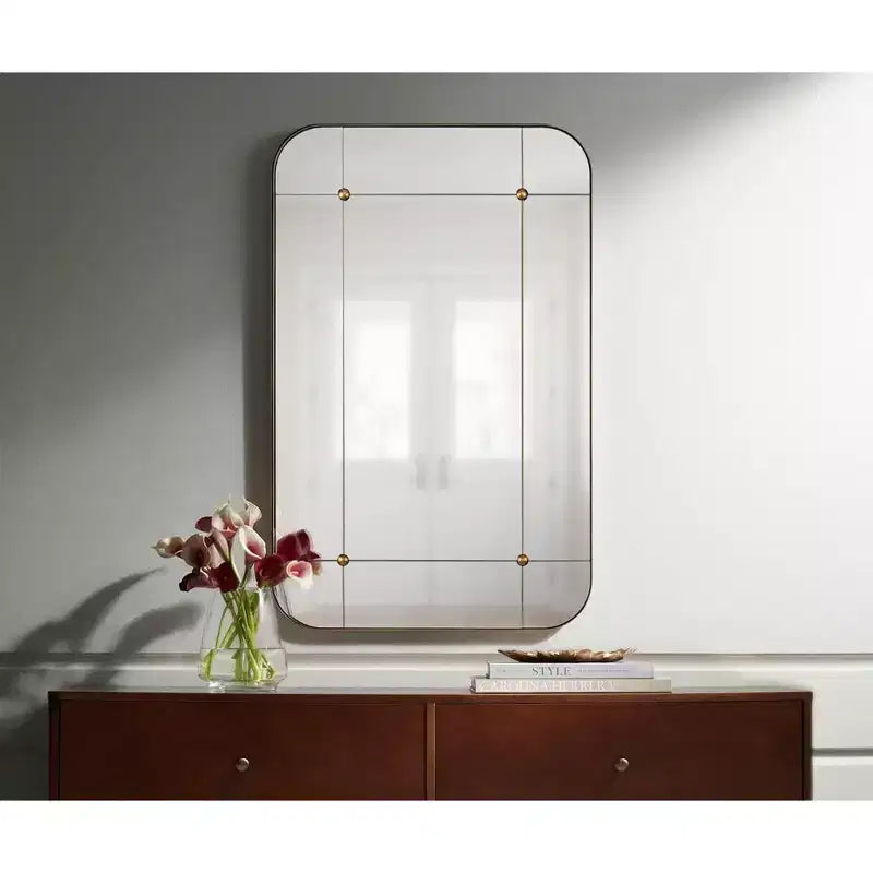 Miroir mural segmenté Uttermost Placid 24x38, or vieilli