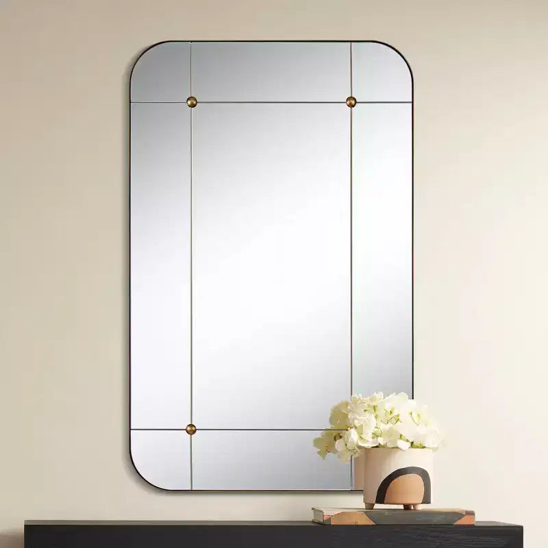 Miroir mural segmenté Uttermost Placid 24x38, or vieilli