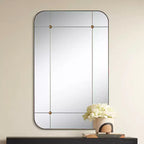 Miroir mural segmenté Uttermost Placid 24x38, or vieilli