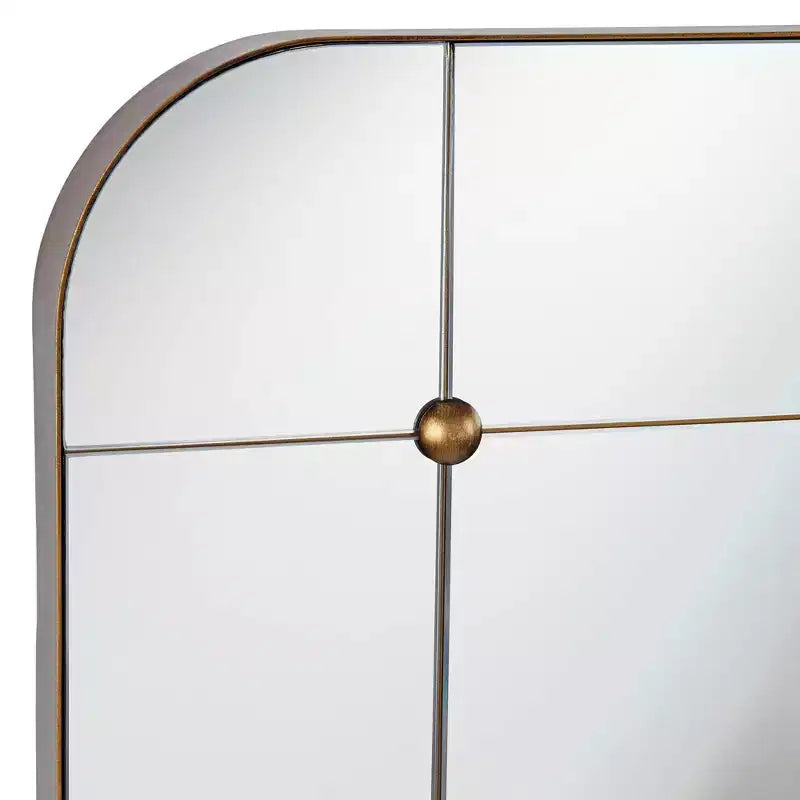 Miroir mural segmenté Uttermost Placid 24x38, or vieilli