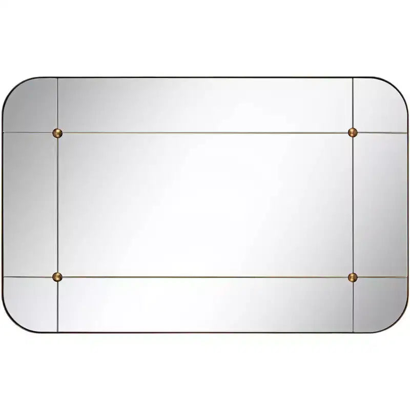 Miroir mural segmenté Uttermost Placid 24x38, or vieilli
