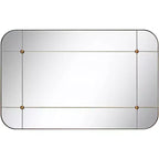 Miroir mural segmenté Uttermost Placid 24x38, or vieilli