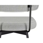 Tabouret de comptoir pivotant Meredith Contemporary Modern (ensemble de 2) en polyester lin