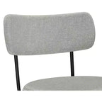 Tabouret de comptoir pivotant Meredith Contemporary Modern (ensemble de 2) en polyester lin