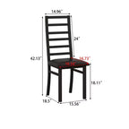 TUYOHW Lot de 2/4 chaises de salle à manger à dossier haut, chaises de cuisine en cuir PU avec pieds en acier, chaises de salle à manger peu encombrantes pour appartement, petits espaces
