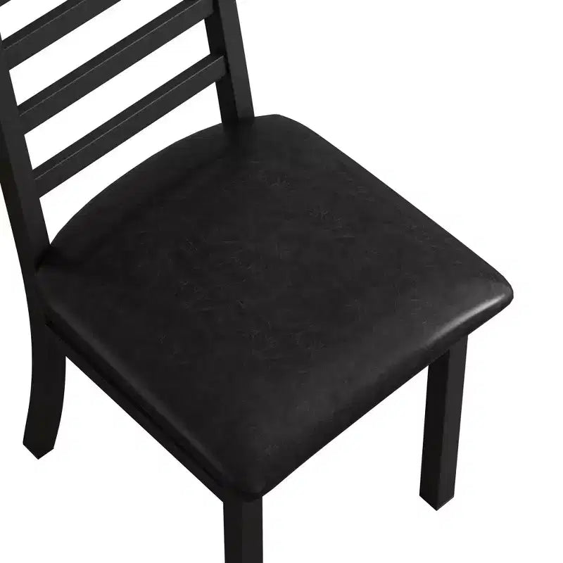 TUYOHW Lot de 2/4 chaises de salle à manger à dossier haut, chaises de cuisine en cuir PU avec pieds en acier, chaises de salle à manger peu encombrantes pour appartement, petits espaces
