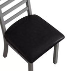 TUYOHW Lot de 2/4 chaises de salle à manger à dossier haut, chaises de cuisine en cuir PU avec pieds en acier, chaises de salle à manger peu encombrantes pour appartement, petits espaces