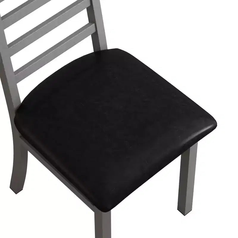 TUYOHW Lot de 2/4 chaises de salle à manger à dossier haut, chaises de cuisine en cuir PU avec pieds en acier, chaises de salle à manger peu encombrantes pour appartement, petits espaces