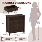 Commode pour chambre à coucher, table de chevet en bois, table d'appoint cannelée, meuble de rangement pour salon, couloir et entrée