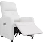 Fauteuil inclinable électrique Acekool, inclinable en cuir PU réglable avec port USB, poches latérales, canapé individuel ergonomique pour salon, cinéma maison