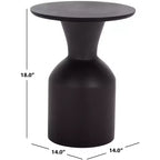 Table d'appoint ronde Tazon - ACC3259 - Noir - Safavieh