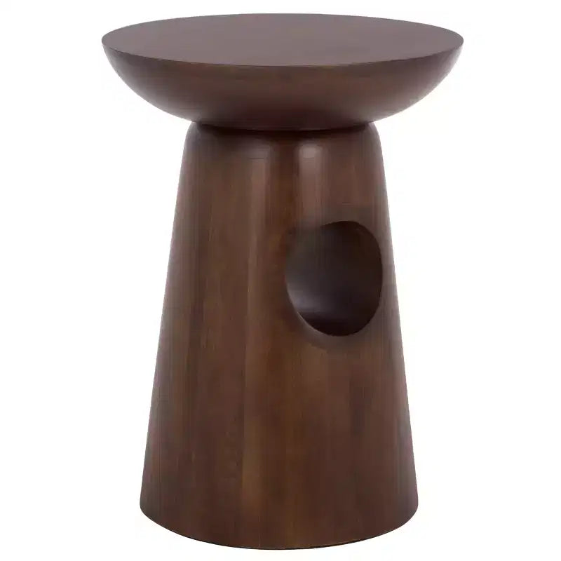 Table d'appoint ronde Zenon - ACC3260 - Marron foncé - Safavieh