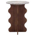 Galih Marble Side Table - ACC3754 - Grey/Brown - Safavieh