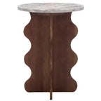 Galih Marble Side Table - ACC3754 - Grey/Brown - Safavieh