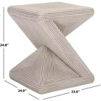 Table d'appoint Matvey - ACC6701 - Blanc délavé - Safavieh