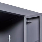 Casier métallique VIYET 72H à 6 portes, rangement en acier gris avec serrures indépendantes (pour employés/gymnases/bureaux/écoles)