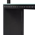 Lit mezzanine de jeu en L avec bureaux, lits superposés doubles avec lumières LED, ports USB, étagères de rangement, lit mezzanine d'angle en bois pour 2 personnes
