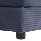 MAYEERTY 70.8 Canapé modulable moderne en velours côtelé avec quatre oreillers pour salon, bleu