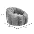 YOSIMFUR Fauteuil poire, Fauteuil poire avec accoudoirs rempli de mousse haute densité, Canapé paresseux Chaises confortables Fauteuil poire pour adultes dans le salon