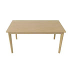 MAYEERTY Table à manger rectangulaire couleur bois originale, table multifonctionnelle simple scandinave pour la maison et le bureau