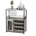 Meuble à vin, meuble de rangement réglable et démontable pour la cuisine et le salon