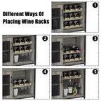 Meuble à vin, meuble de rangement réglable et démontable pour la cuisine et le salon