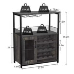 Meuble à vin, meuble de rangement réglable et démontable pour la cuisine et le salon