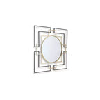Miroir mural d'appoint contemporain Oceanal de Signature Design by Ashley avec cadre carré