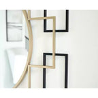 Miroir mural d'appoint contemporain Oceanal de Signature Design by Ashley avec cadre carré