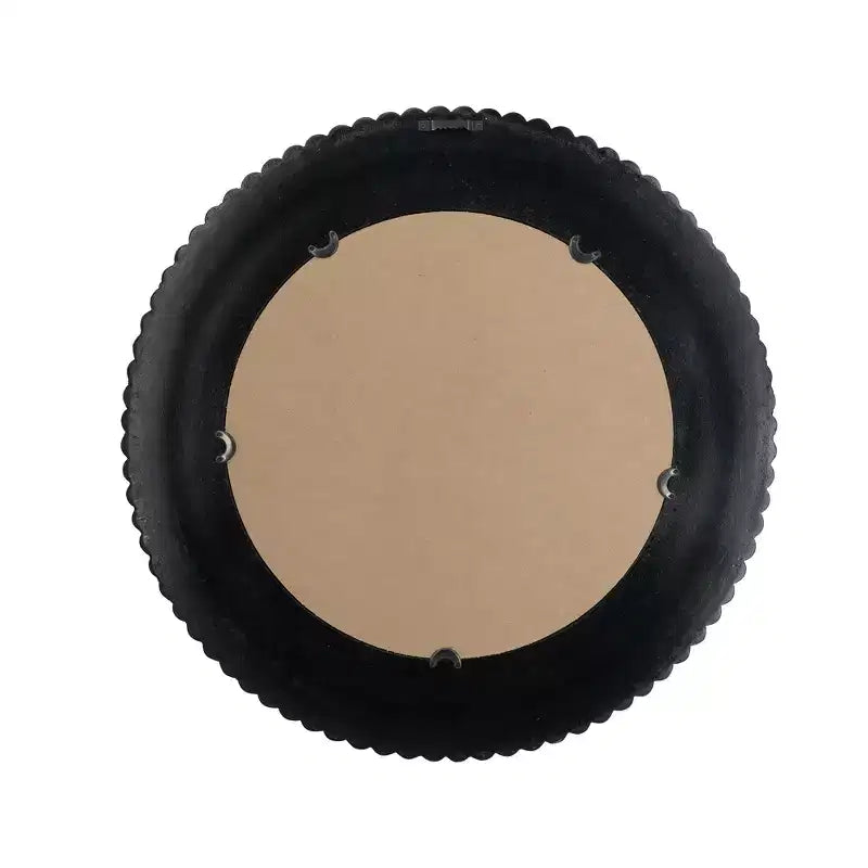 Miroir mural rond décoratif en bois sculpté Aurelia GDFStudio