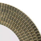 Miroir mural rond décoratif en bois sculpté Aurelia GDFStudio