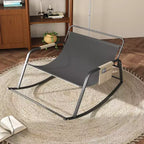 Rocking Chair avec Rangement, Coussins et AccoudoirsFauteuil Ergonomique Toutes Saisons, Confort Respirant pour Chambre, Salon, Patio, Jardin