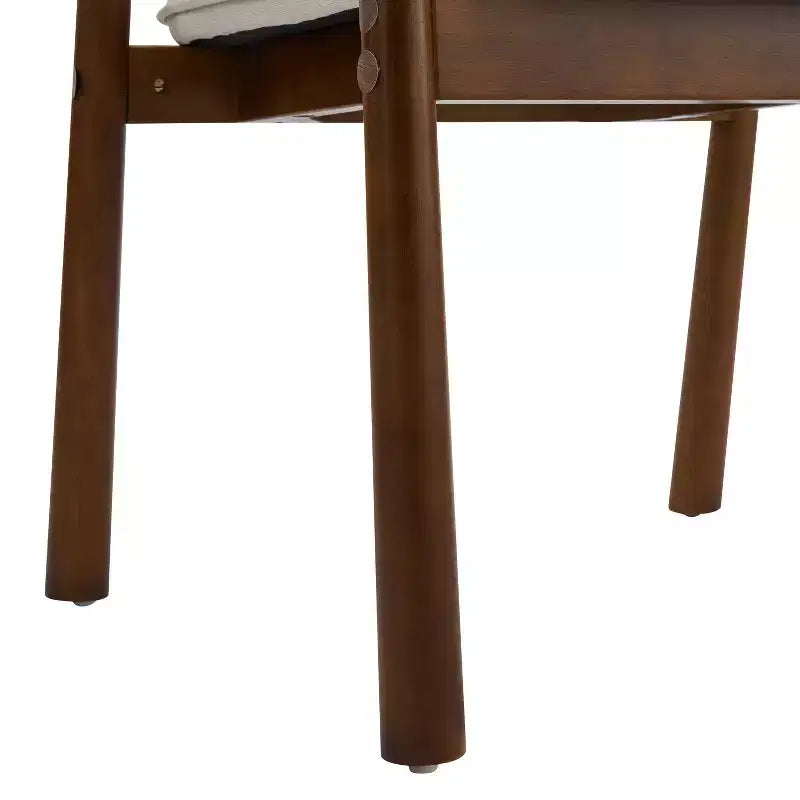 Christopher Knight Home Chaises de salle à manger Olena modernes en bois d'hévéa rembourrées avec dossier incurvé (Lot de 2)