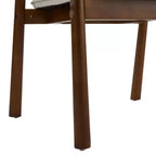 Christopher Knight Home Chaises de salle à manger Olena modernes en bois d'hévéa rembourrées avec dossier incurvé (Lot de 2)