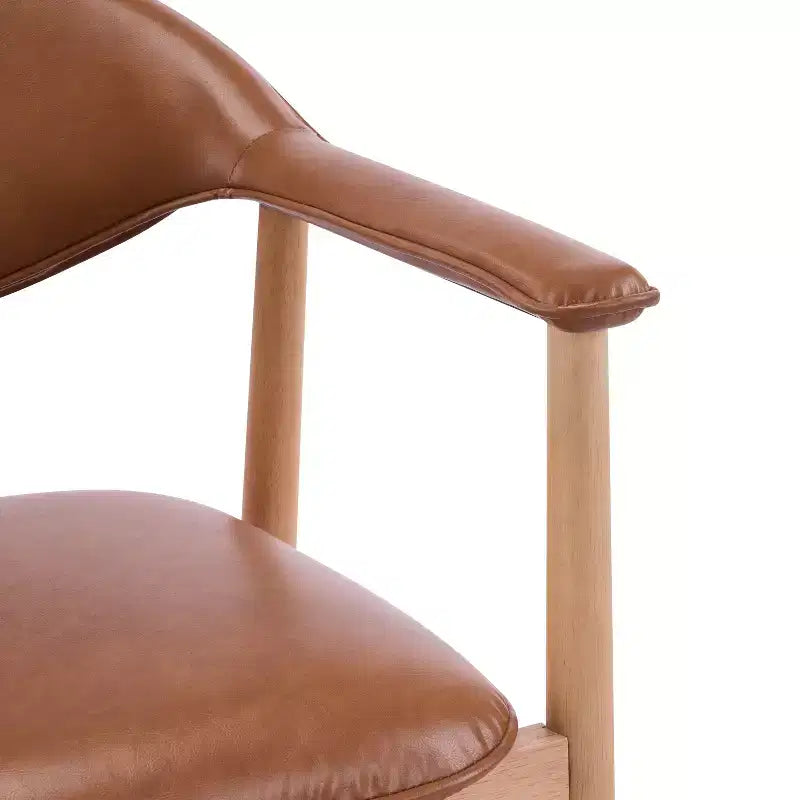 Christopher Knight Home Chaises de salle à manger Olena modernes en bois d'hévéa rembourrées avec dossier incurvé (Lot de 2)