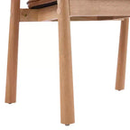 Christopher Knight Home Chaises de salle à manger Olena modernes en bois d'hévéa rembourrées avec dossier incurvé (Lot de 2)