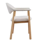 Christopher Knight Home Chaises de salle à manger Olena modernes en bois d'hévéa rembourrées avec dossier incurvé (Lot de 2)