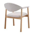 Christopher Knight Home Chaises de salle à manger Olena modernes en bois d'hévéa rembourrées avec dossier incurvé (Lot de 2)