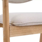 Christopher Knight Home Chaises de salle à manger Olena modernes en bois d'hévéa rembourrées avec dossier incurvé (Lot de 2)