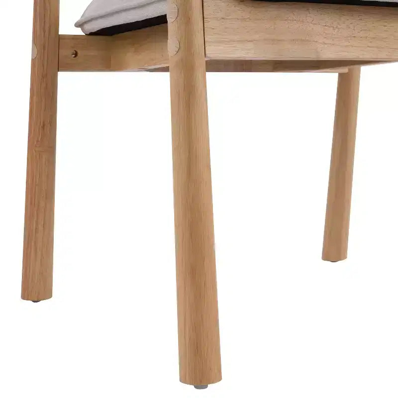Christopher Knight Home Chaises de salle à manger Olena modernes en bois d'hévéa rembourrées avec dossier incurvé (Lot de 2)