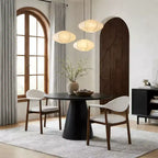 Christopher Knight Home Chaises de salle à manger Olena modernes en bois d'hévéa rembourrées avec dossier incurvé (Lot de 2)