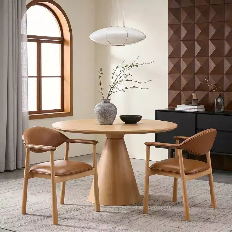 Christopher Knight Home Chaises de salle à manger Olena modernes en bois d'hévéa rembourrées avec dossier incurvé (Lot de 2)