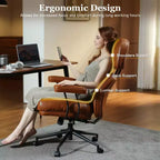 Fauteuil de bureau de direction inclinable et ergonomique HOMLUX avec support lombaire et cervical confortable