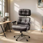 Fauteuil de bureau de direction inclinable et ergonomique HOMLUX avec support lombaire et cervical confortable