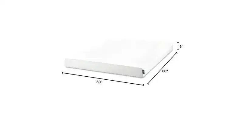 Matelas en mousse à mémoire de forme Zinus 15 cm Queen Size au thé vert, sans fibre de verre, fermeté moyenne, soulagement de la pression zoné, mousses et tissu certifiés sûrs