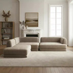 Christopher Knight Home Doyoung Canapé d'angle moderne 3 places en L de 115 po