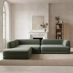 Christopher Knight Home Doyoung Canapé d'angle moderne 3 places en L de 115 po