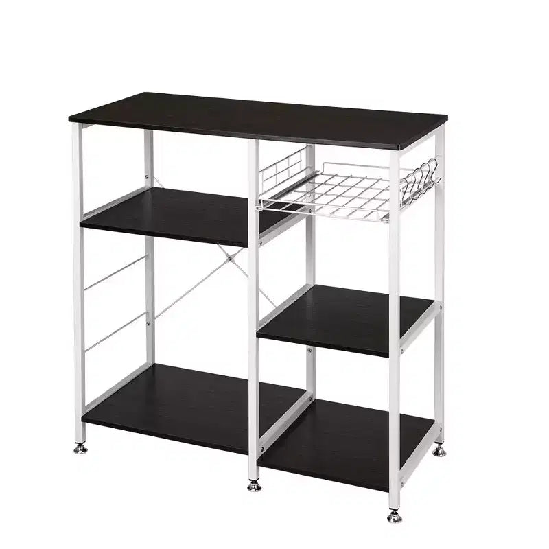 Étagère de cuisine Karl Home 3 niveaux pour micro-ondes, marron foncé