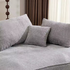 Canapé sans armature en chenille haute résilience Clihome - Canapé compressé moderne de 124,5 cm pour salon