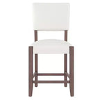 Ensemble de table à manger en marbre hauteur comptoir pour 4 personnes, ensemble de table de bar 5 pièces avec 4 chaises rembourrées pour salle à manger, pub, cuisine, petit espace
